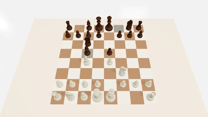 Chess Ta! 3D chess board on a wide screen