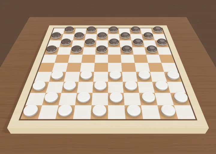 International draughts 10x10 3D board