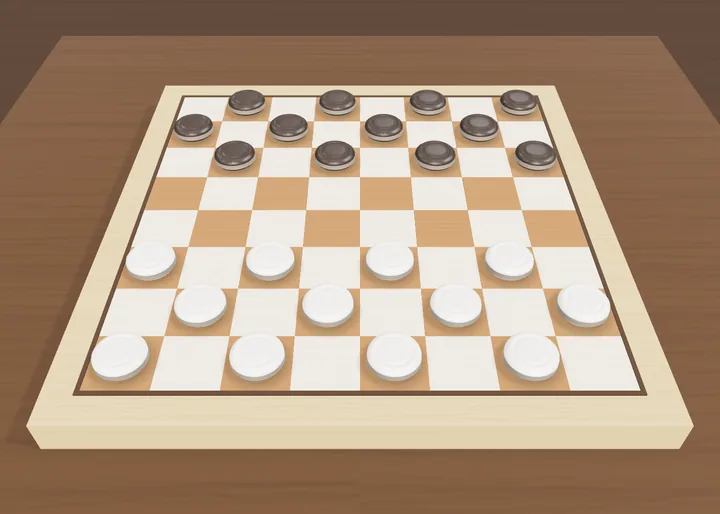 Russian checkers 3D board